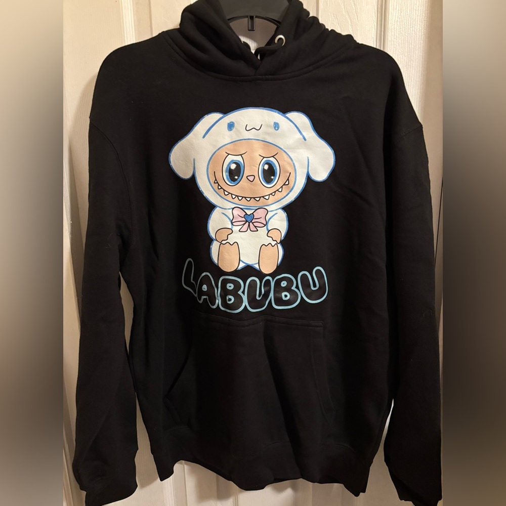 Like New Large Black Labubu Hoodie